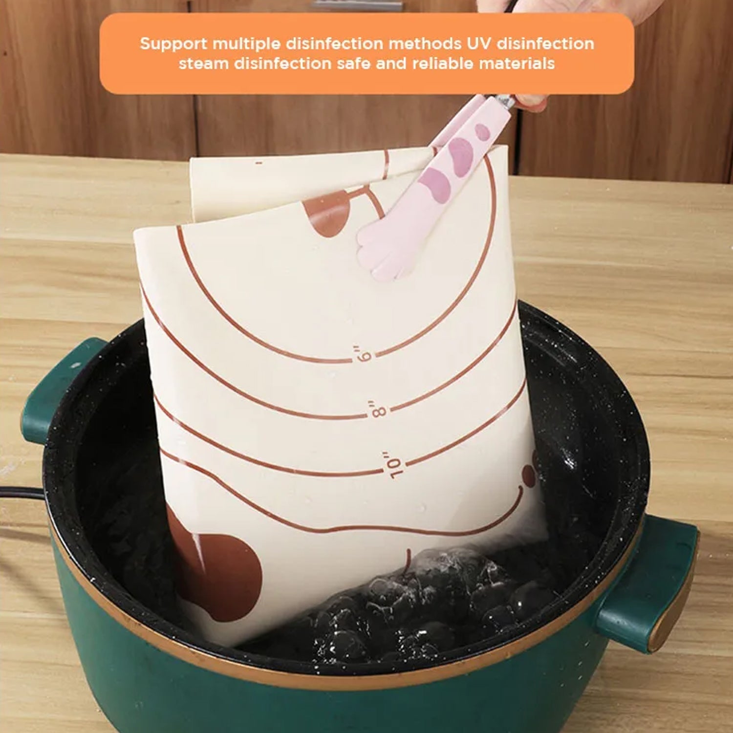 3 In 1 Silicone Baking Mat With Wooden Belan & Cake Scraper (3 Pcs Set / 50×70 CM) 3 In 1 Silicone Baking Mat With Wooden Belan & Cake Scraper (3 Pcs Set / 50×70 CM)